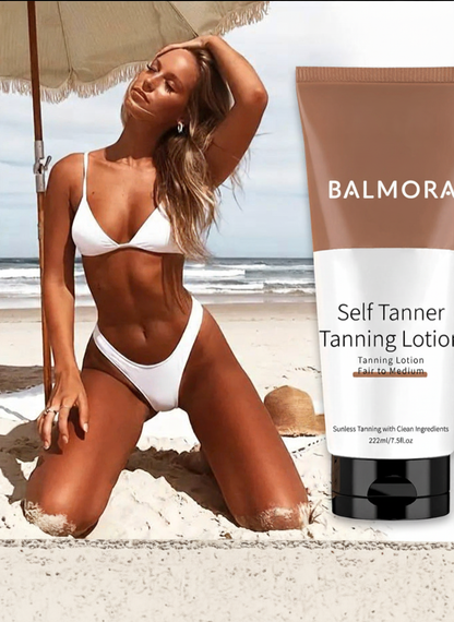 Balmora Self Tanner Tanning Lotion 222ml, Sunless Tanning Body Lotion
