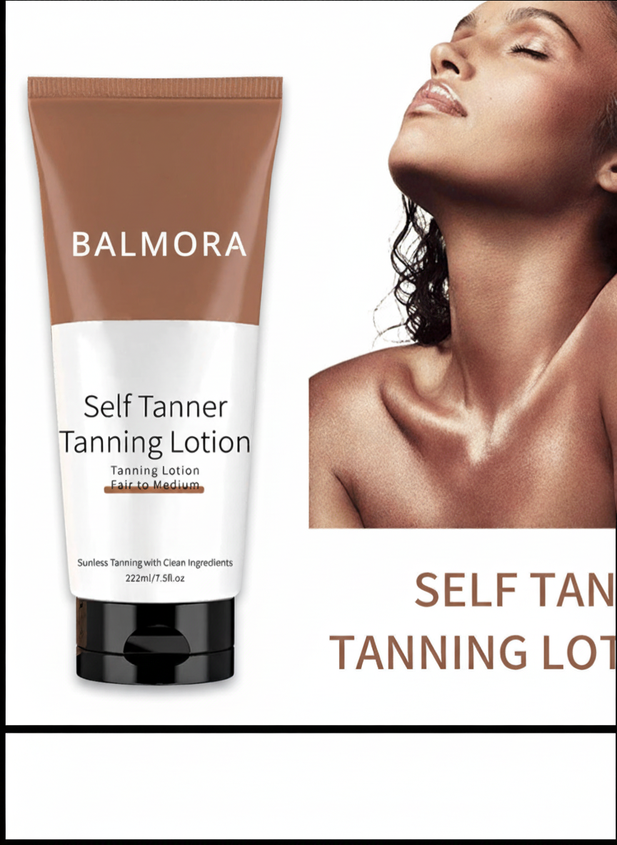 Balmora Self Tanner Tanning Lotion 222ml, Sunless Tanning Body Lotion